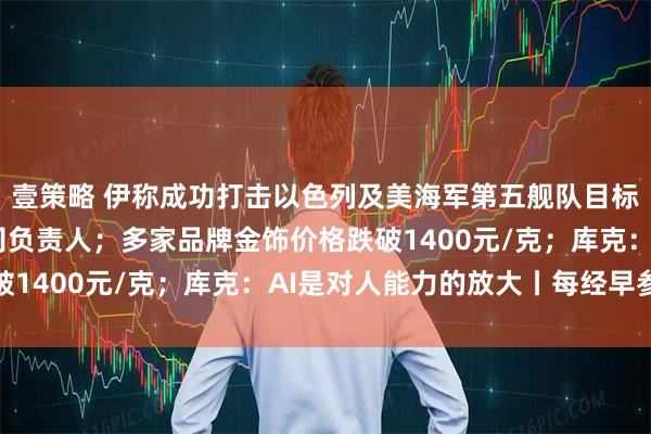 壹策略 伊称成功打击以色列及美海军第五舰队目标；何立峰会见跨国公司负责人；多家品牌金饰价格跌破1400元/克；库克：AI是对人能力的放大丨每经早参