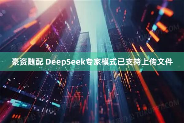 豪资随配 DeepSeek专家模式已支持上传文件