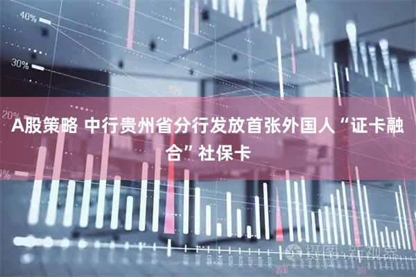 A股策略 中行贵州省分行发放首张外国人“证卡融合”社保卡